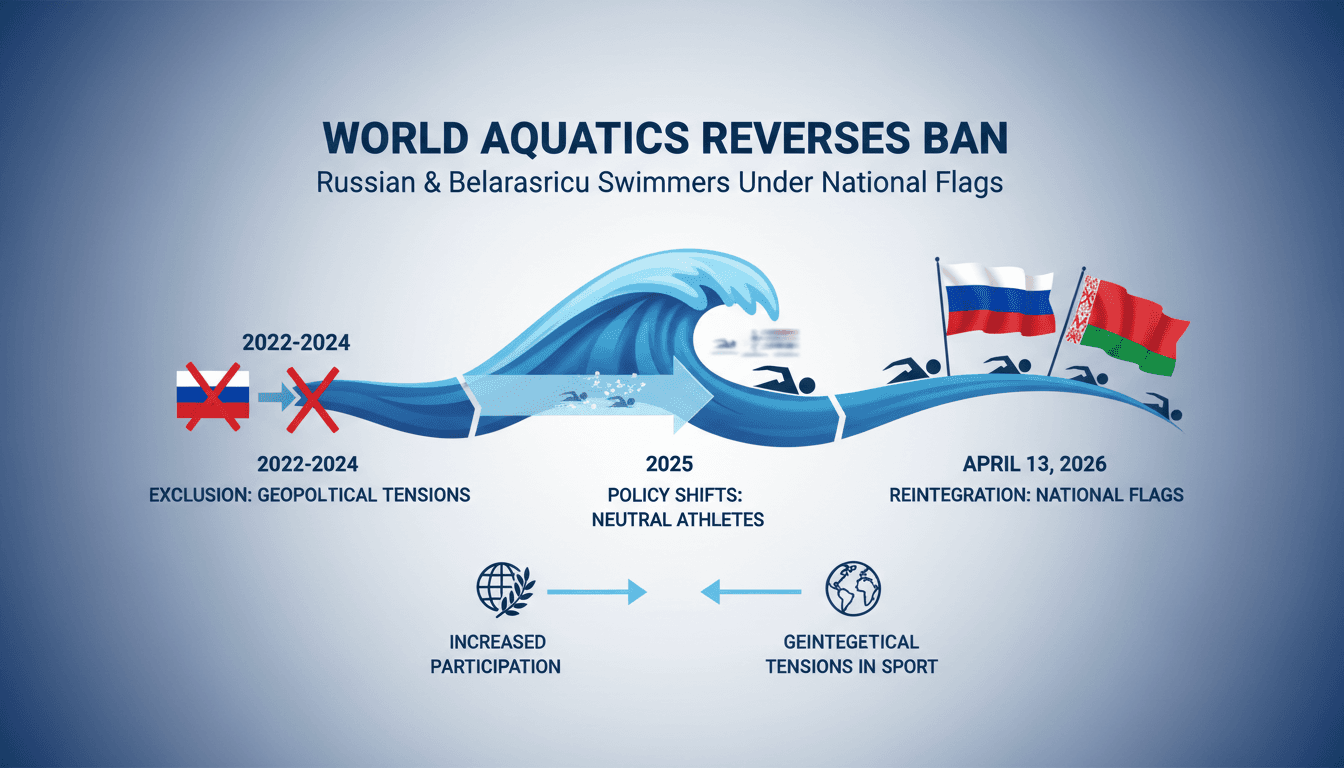 World Aquatics Allows Russian and Belarusian Swimmers to Compete Under National Flags