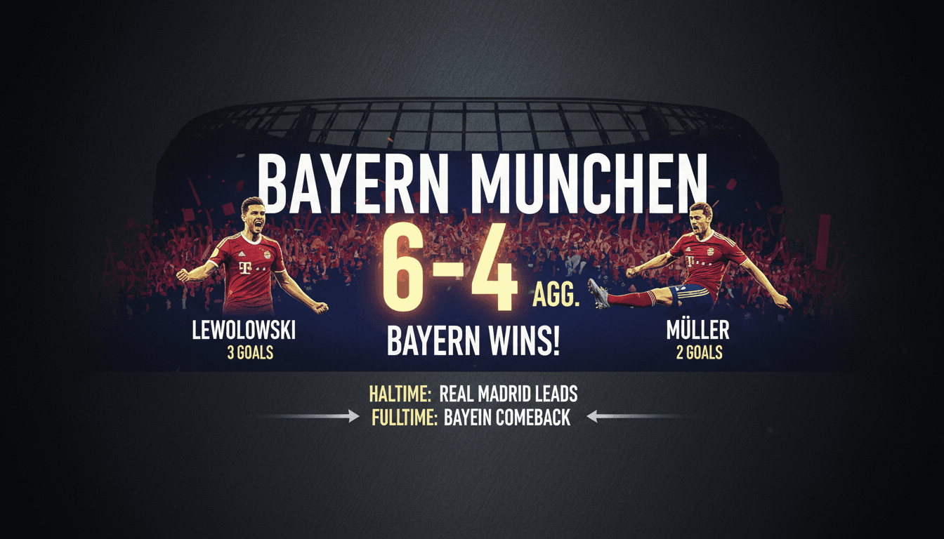 Bayern Munich Advances to UEFA Champions League Semifinals After Defeating Real Madrid