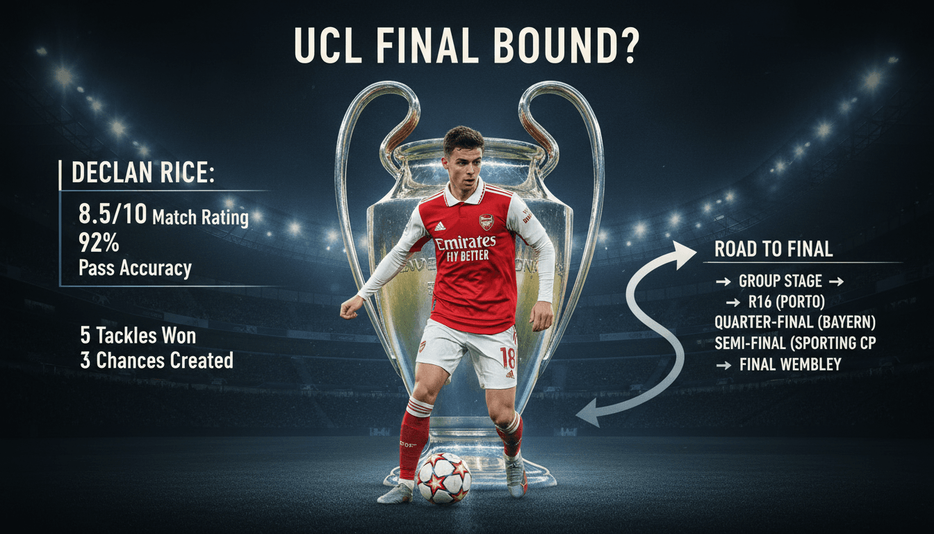 Declan Rice Aims for UEFA Champions League Final with Arsenal After Semi-Final Qualification