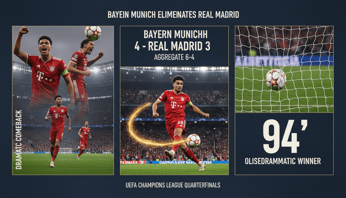 Bayern Munich Eliminates Real Madrid in UEFA Champions League Quarterfinals