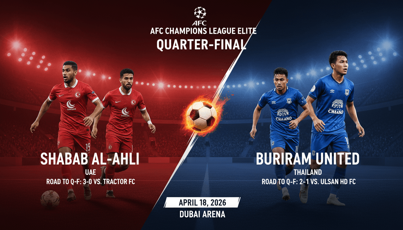 Shabab Al-Ahli Faces Buriram United in AFC Champions League Quarter-Final