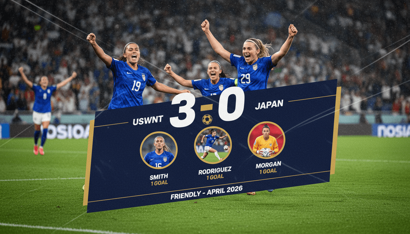 US Women's National Soccer Team Wins Final Friendly Against Japan 3-0