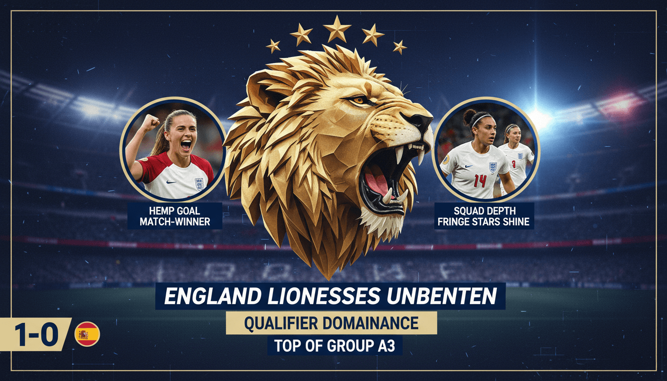England Lionesses Defeat Spain 1-0 in World Cup Qualifier