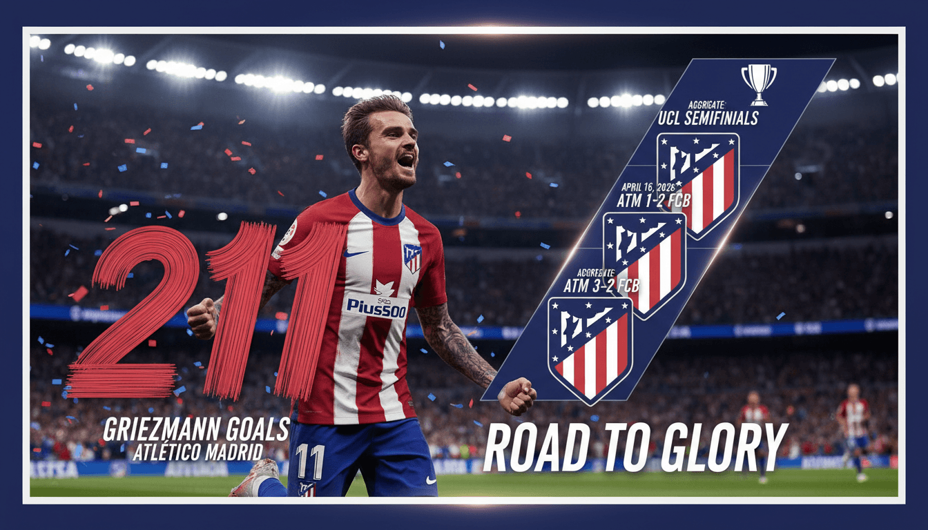 Atlético Madrid advances to UEFA Champions League semifinals after defeating FC Barcelona