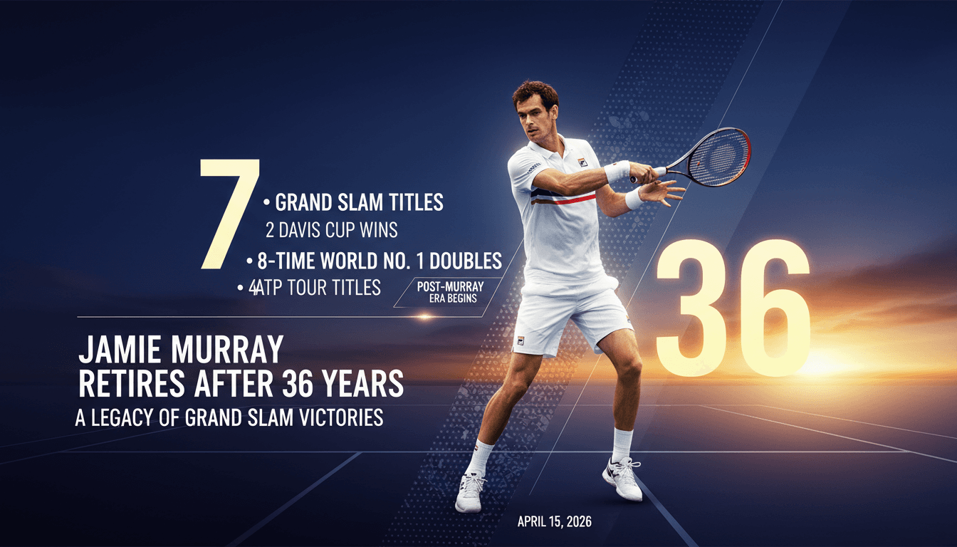 Jamie Murray Retires from Professional Tennis After 36 Years