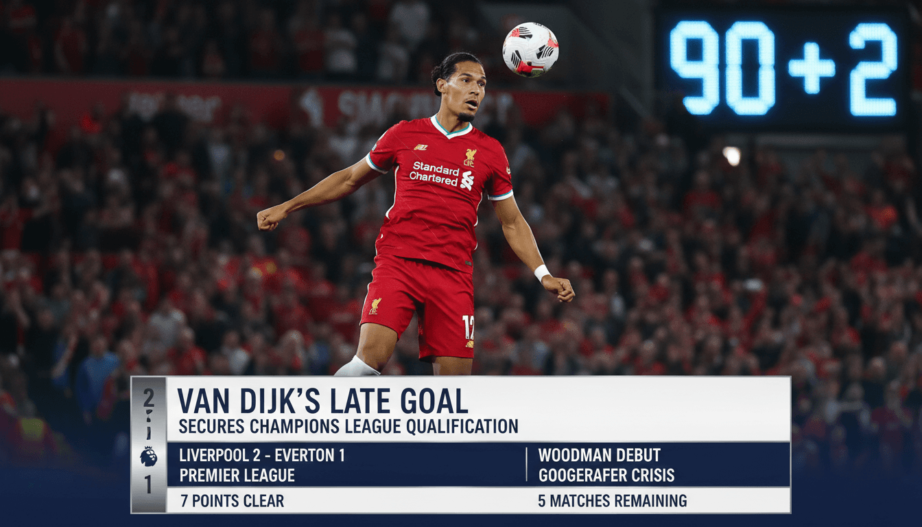 Virgil van Dijk's Late Goal Secures Liverpool's Champions League Qualification Position