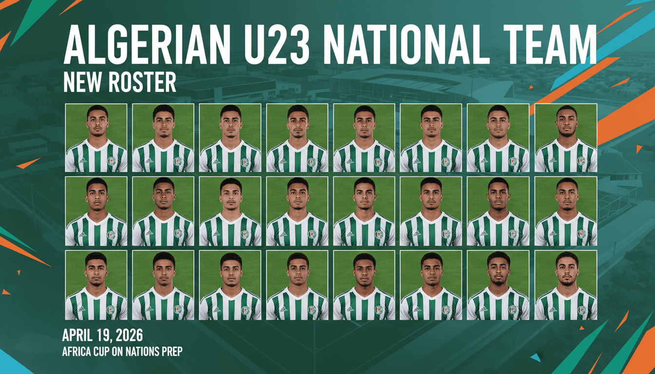 Algerian U23 National Football Team Prepares for Africa Cup of Nations with New Roster