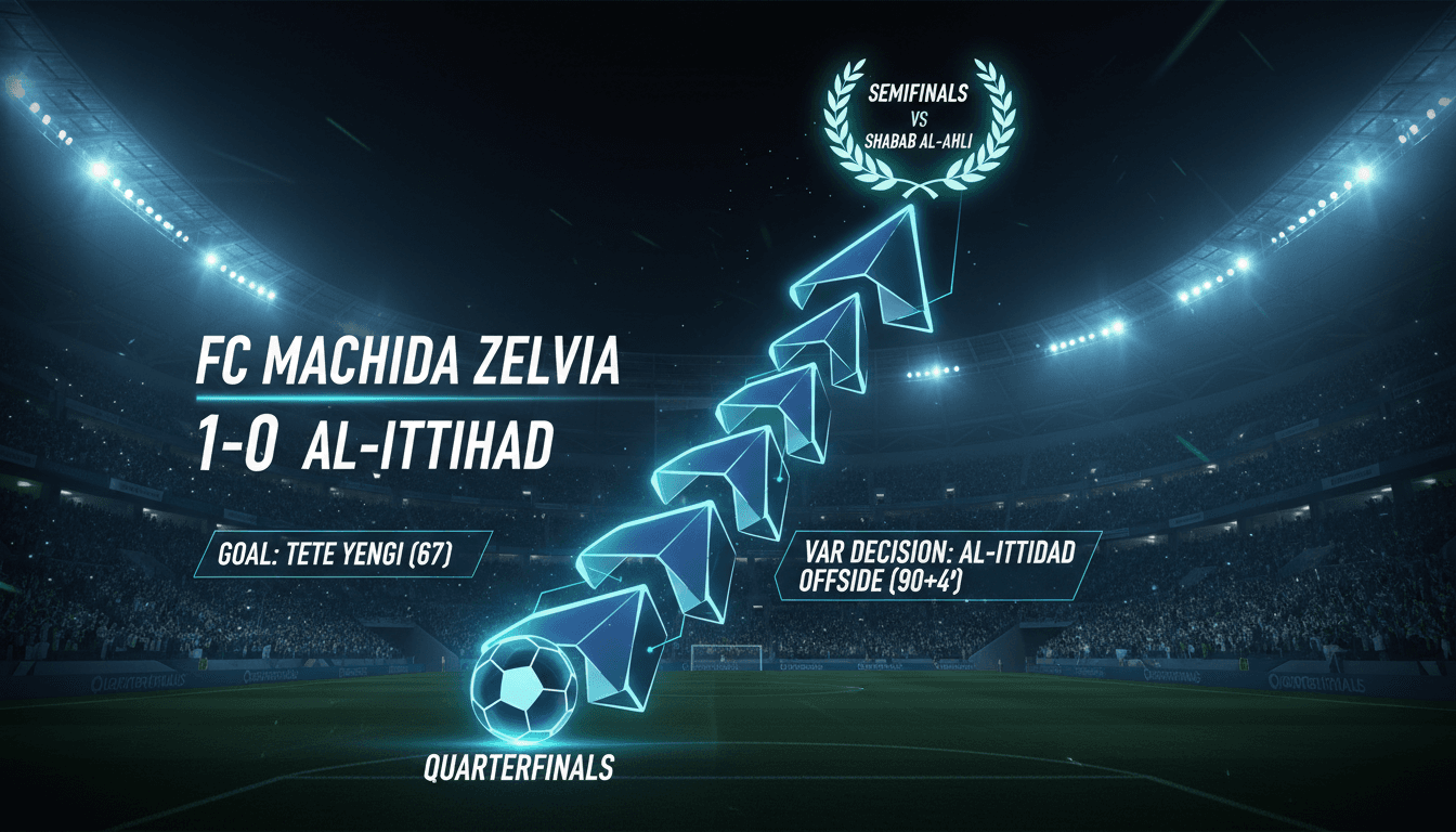 FC Machida Zelvia defeats Al-Ittihad 1-0 to reach AFC Champions League semifinals