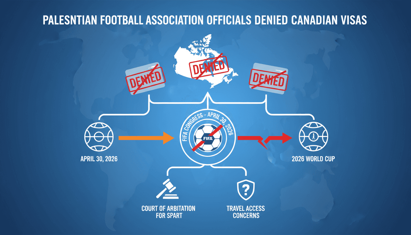 Palestinian Football Association Officials Denied Canadian Visas Ahead of FIFA Congress