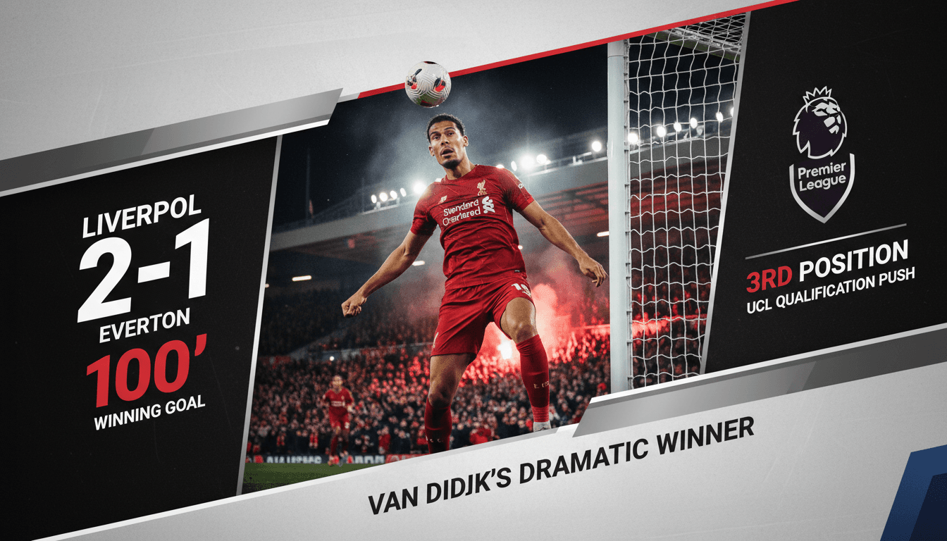 Liverpool Secures Dramatic 2-1 Victory Over Everton in Merseyside Derby