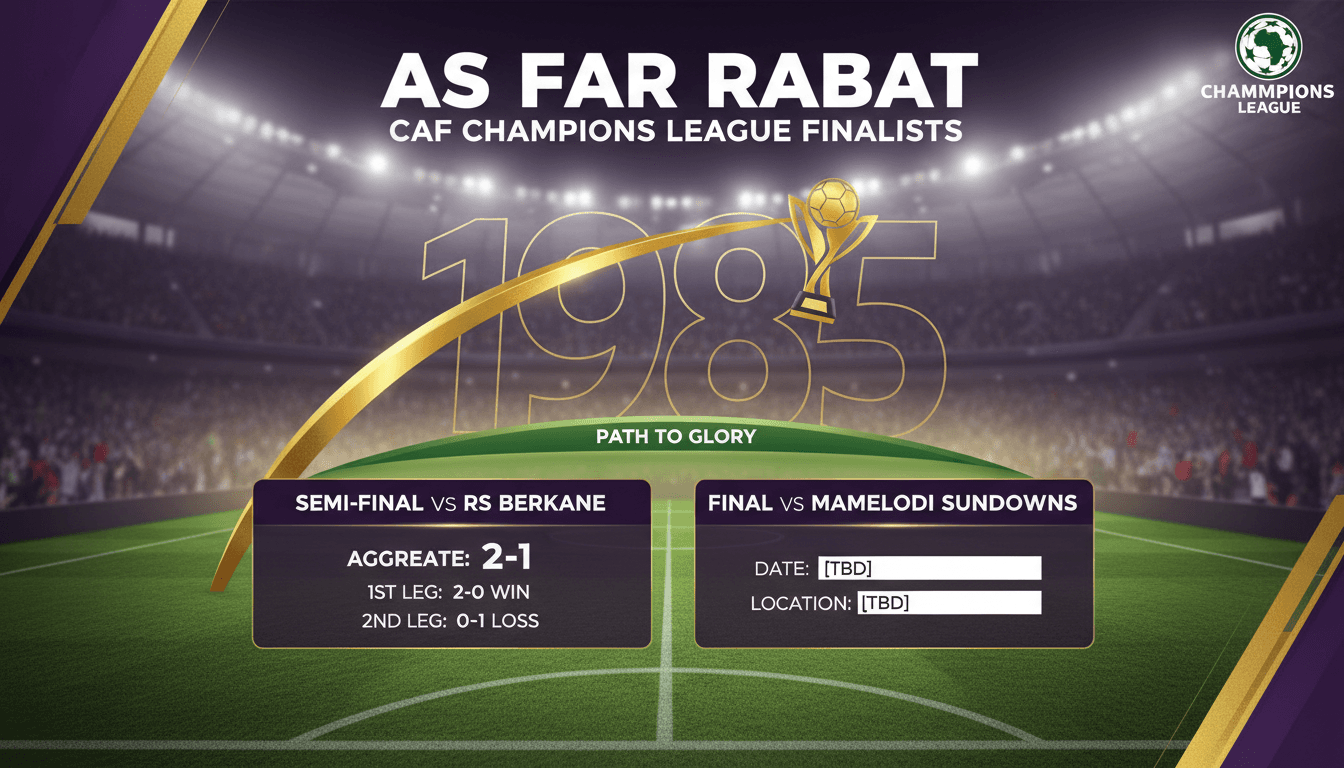AS FAR Rabat reaches CAF Champions League final for first time since 1985