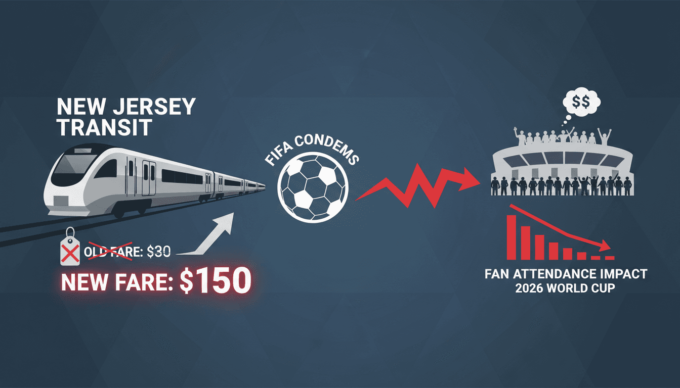 FIFA Criticizes New Jersey Transit for High Train Fares to 2026 World Cup Matches