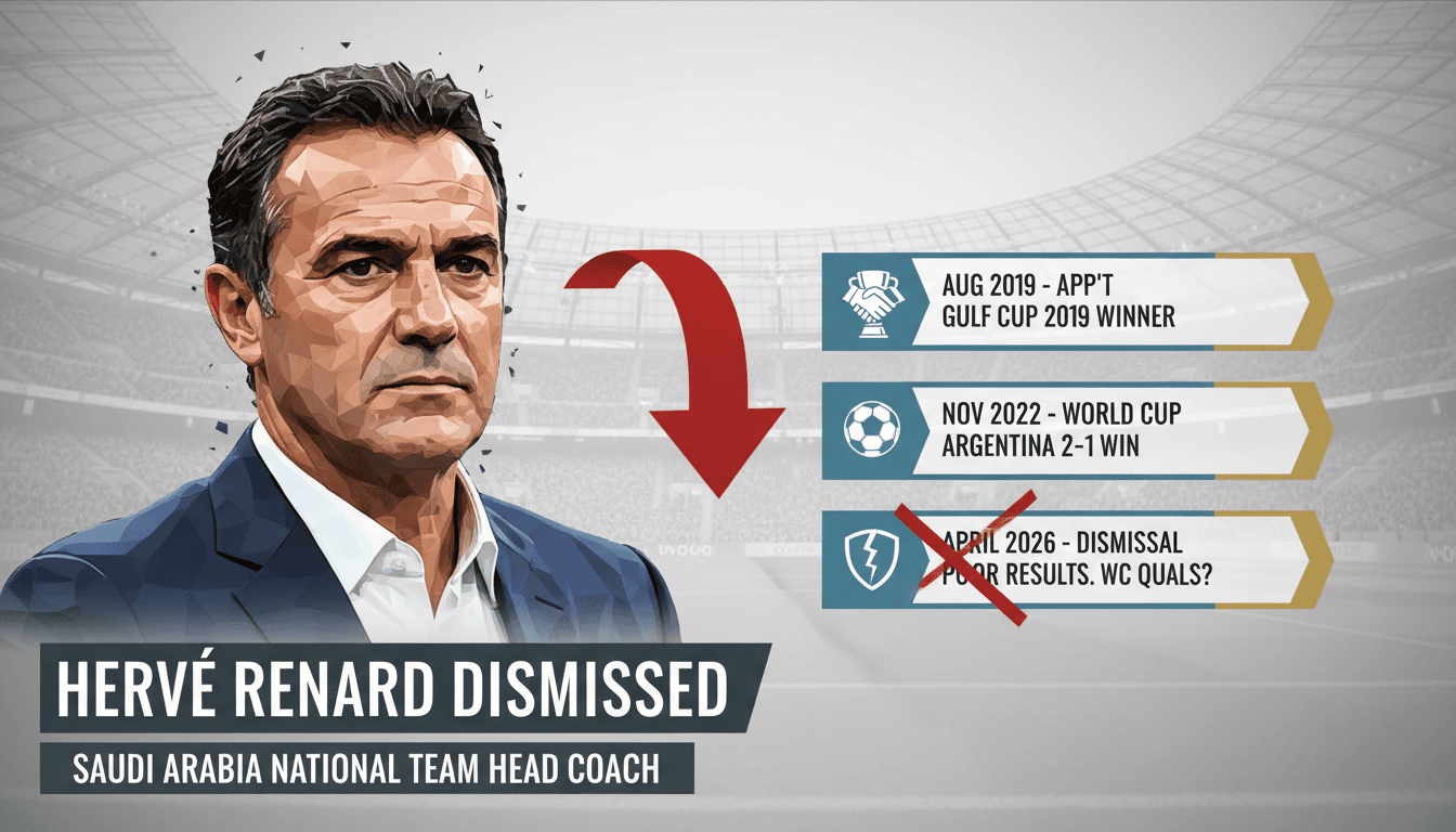 Hervé Renard dismissed as head coach of Saudi Arabia national football team ahead of World Cup