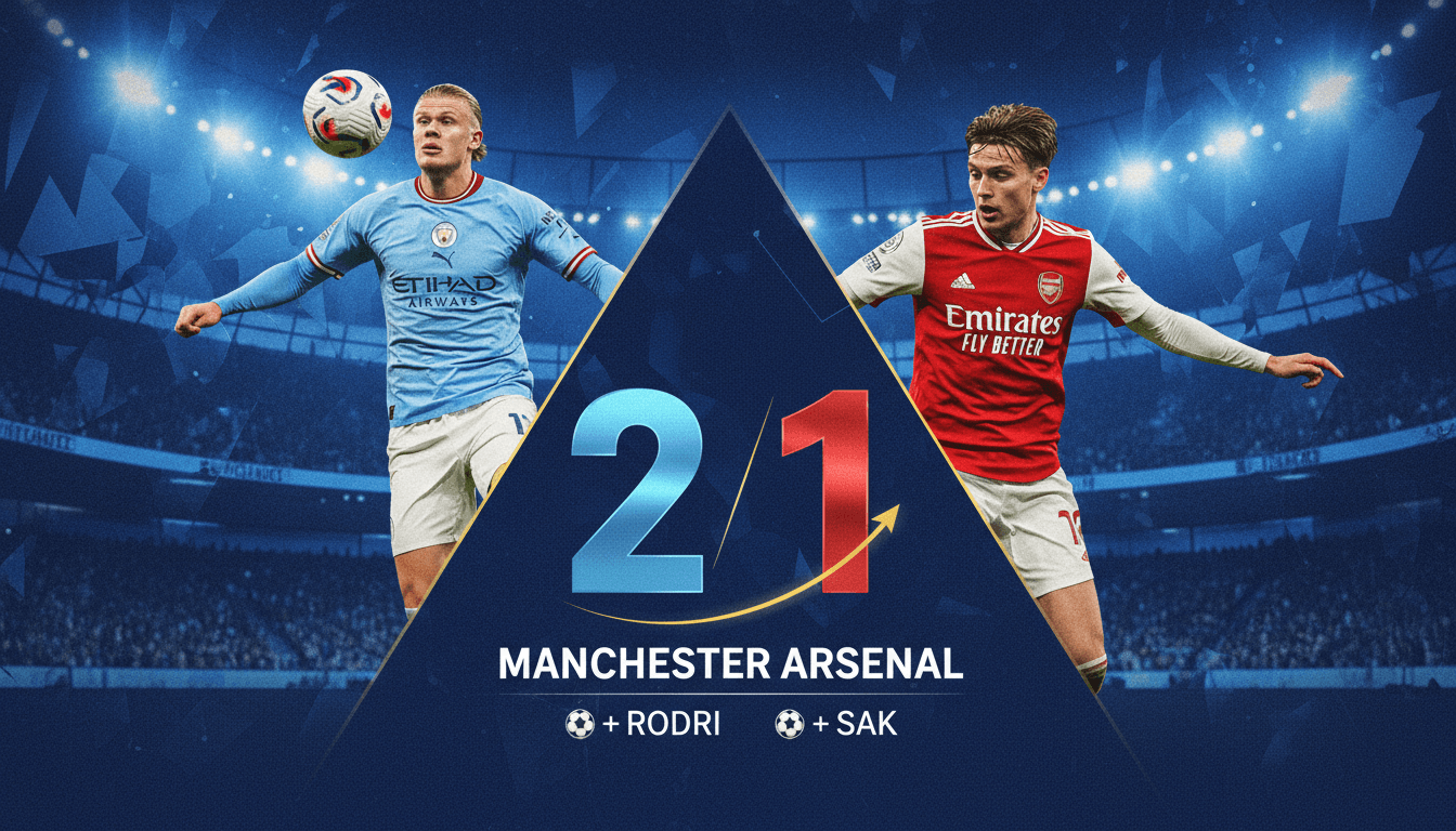 Manchester City Defeats Arsenal 2-1 in Crucial Premier League Clash