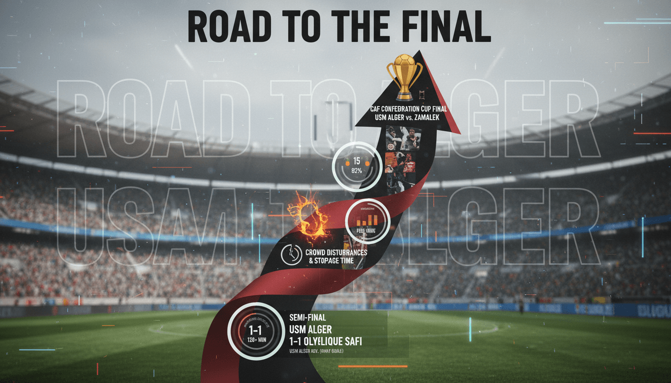 USM Alger Advances to CAF Confederation Cup Final After Semi-Final Draw with Olympique Safi