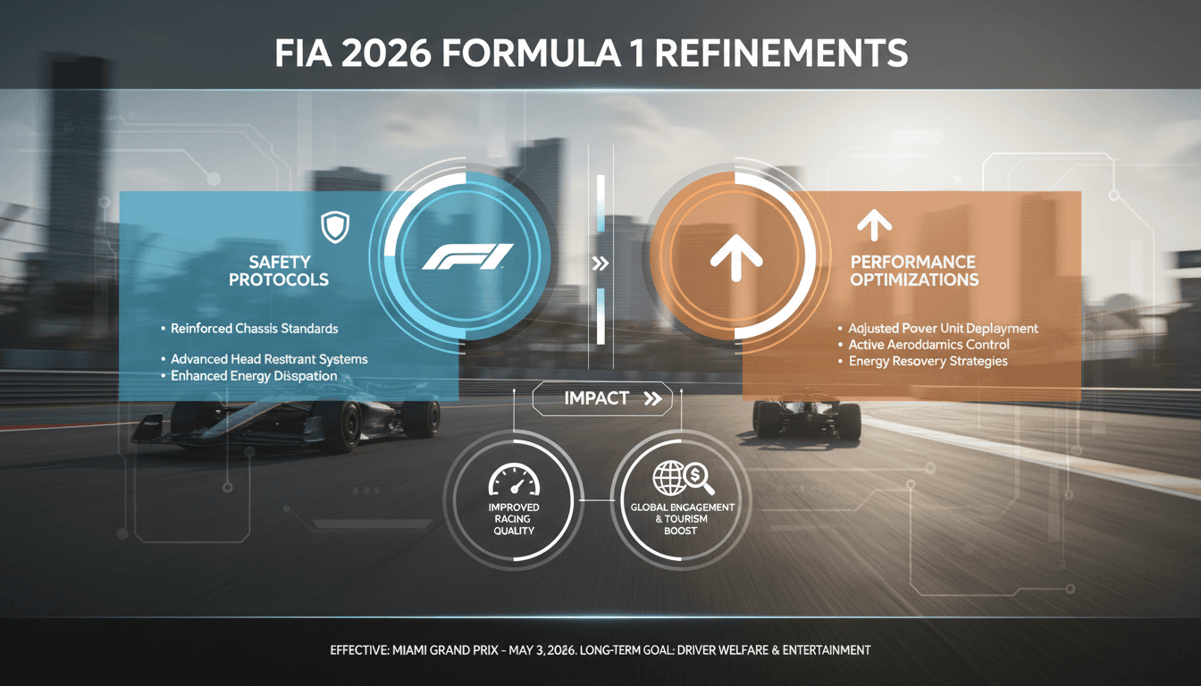 FIA Implements Safety and Performance Refinements for 2026 Formula 1 Season