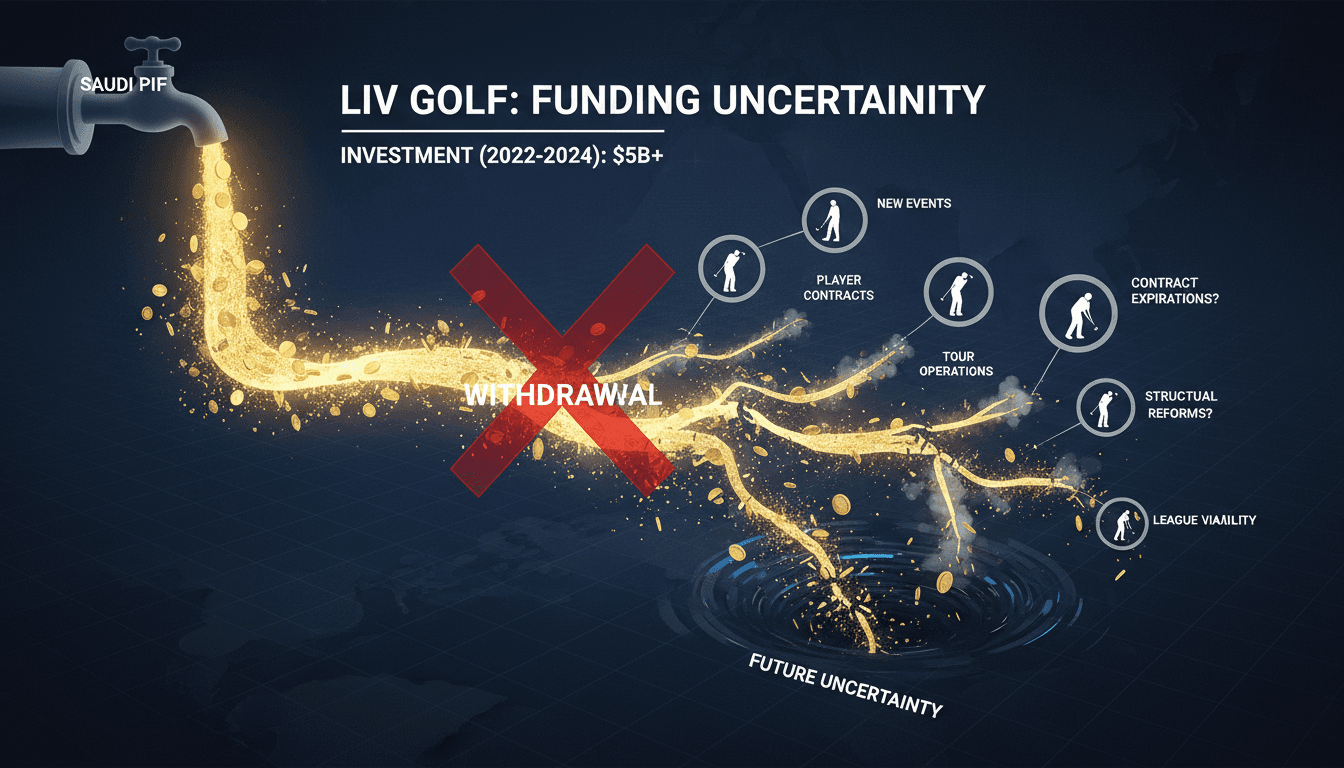 LIV Golf Faces Funding Crisis as Saudi PIF Plans Withdrawal
