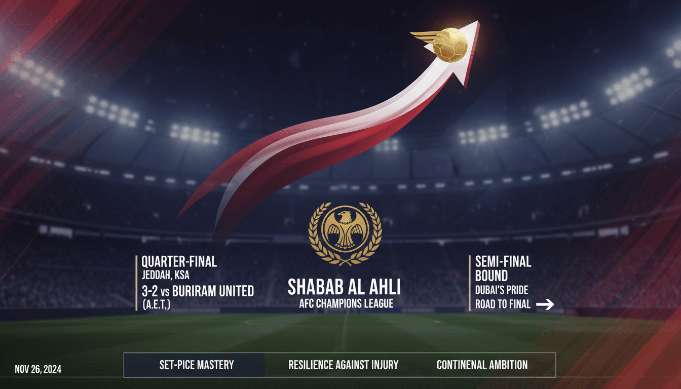 Shabab Al Ahli Secures AFC Champions League Semi-Final Spot with Extra-Time Victory