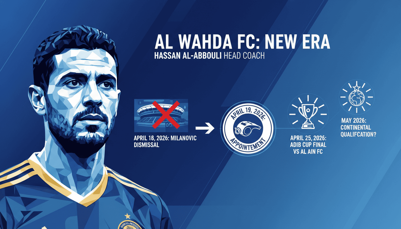 Al Wahda FC Appoints Hassan Al-Abdouli as Head Coach Amid Season Struggles