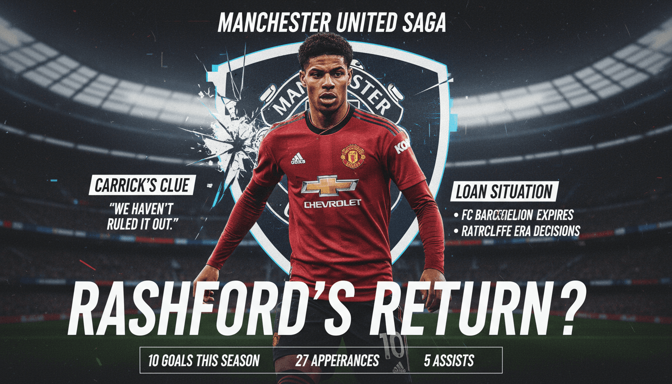 Michael Carrick hints at potential return of Marcus Rashford to Manchester United amid loan situation
