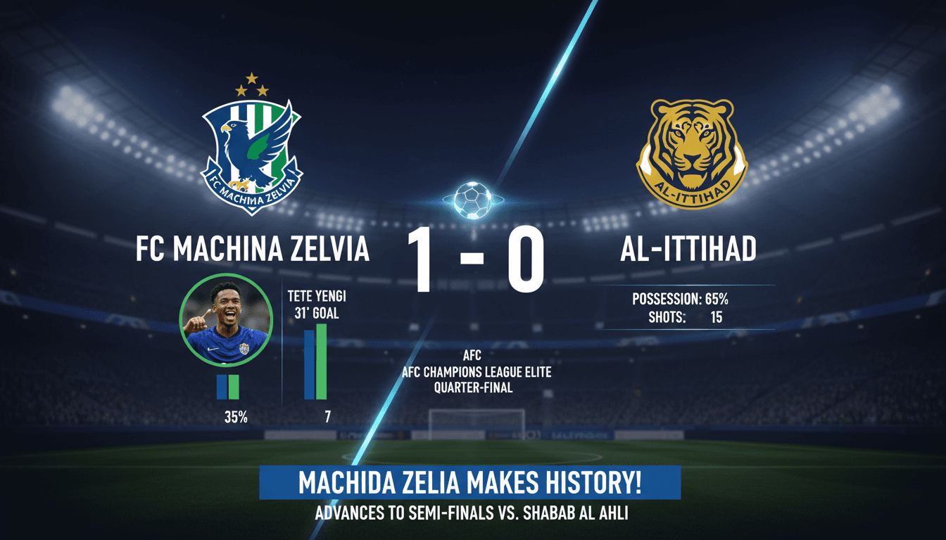FC Machida Zelvia defeats Al-Ittihad to reach AFC Champions League semi-finals