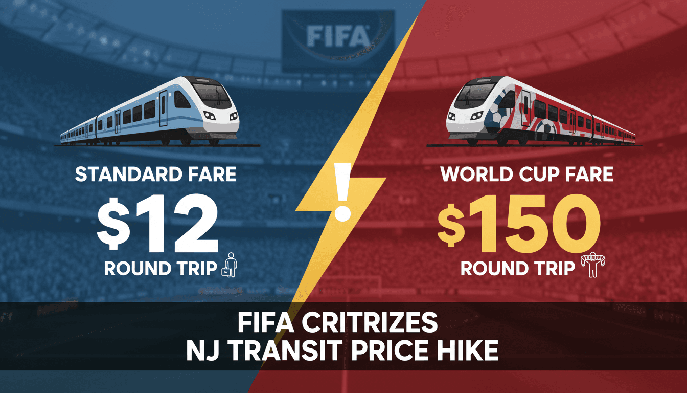 FIFA Criticizes New Jersey Transit for Excessive Train Fares Ahead of 2026 World Cup