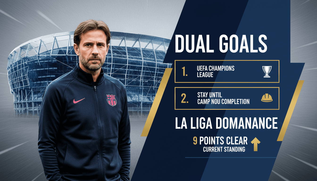 Hansi Flick Sets Dual Goals for FC Barcelona Amid La Liga Dominance
