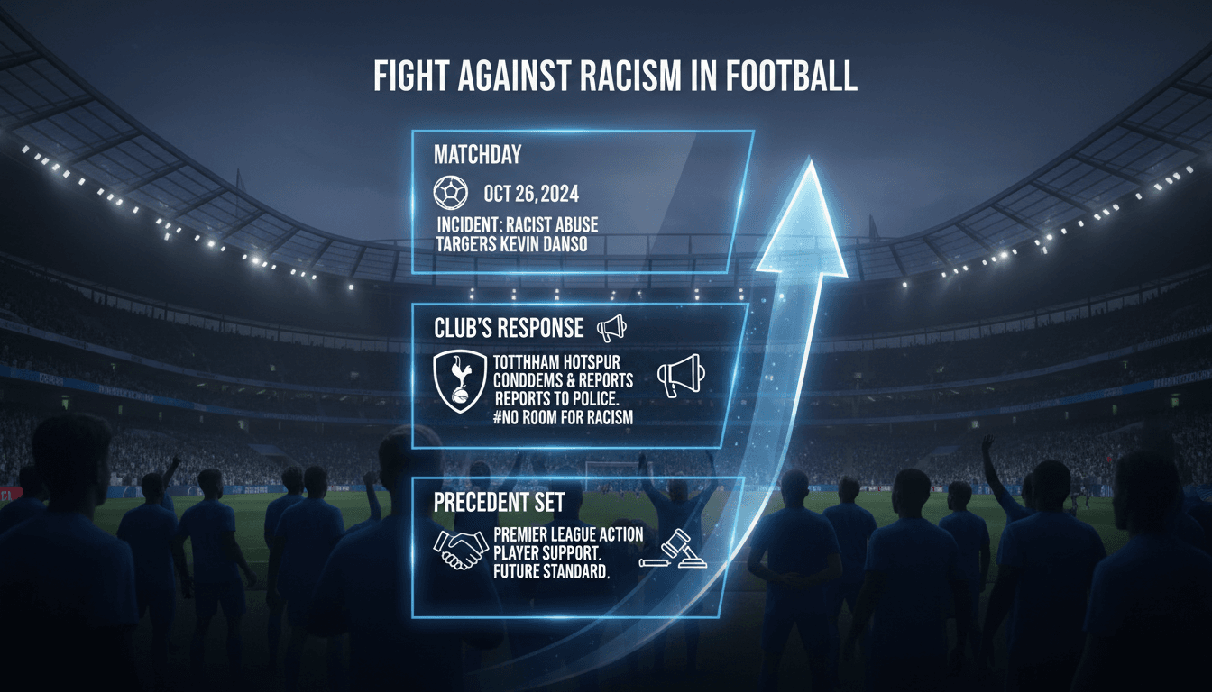 Tottenham Hotspur condemns racist abuse against Kevin Danso and reports to police