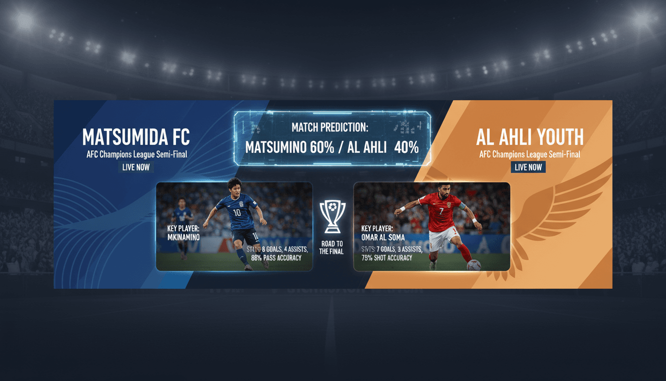 Matsumida faces Al Ahli Youth in AFC Champions League semi-finals