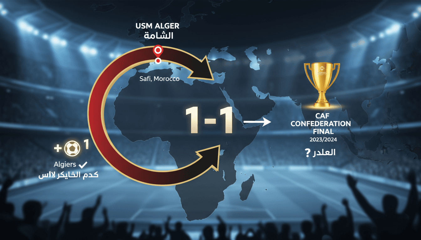 اتحاد العاصمة الجزائري يتأهل إلى نهائي كأس الاتحاد الأفريقي بعد تعادل مع أولمبيك آسفي