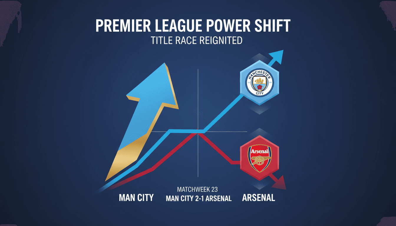 Manchester City defeats Arsenal 2-1 in pivotal Premier League match
