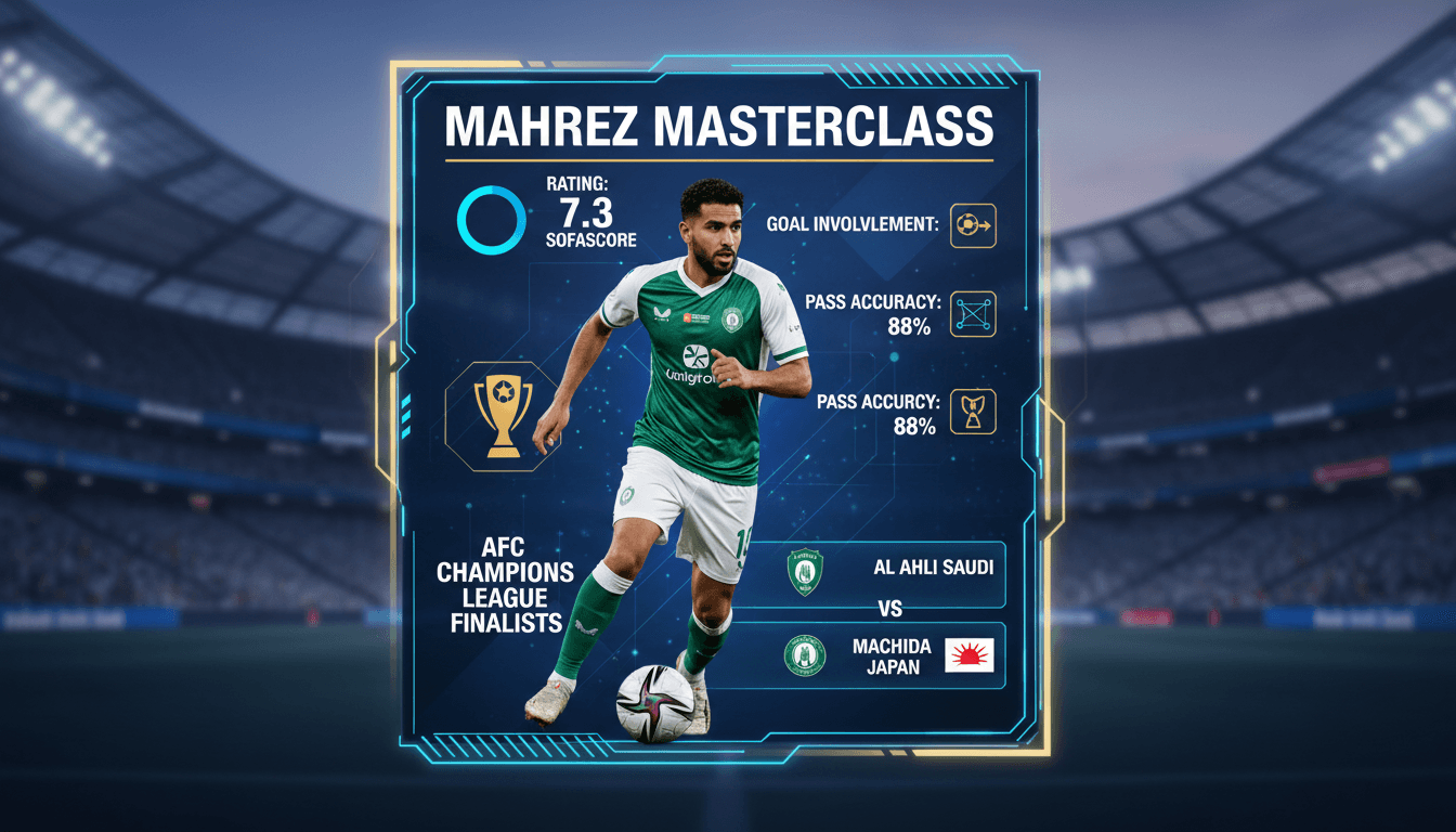 Algerian player Riyad Mahrez leads Al Ahli Saudi to AFC Champions League final