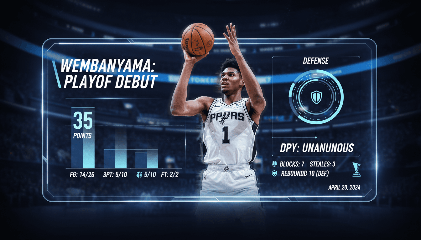 Victor Wembanyama becomes first unanimous NBA Defensive Player of the Year and excels in playoff debut