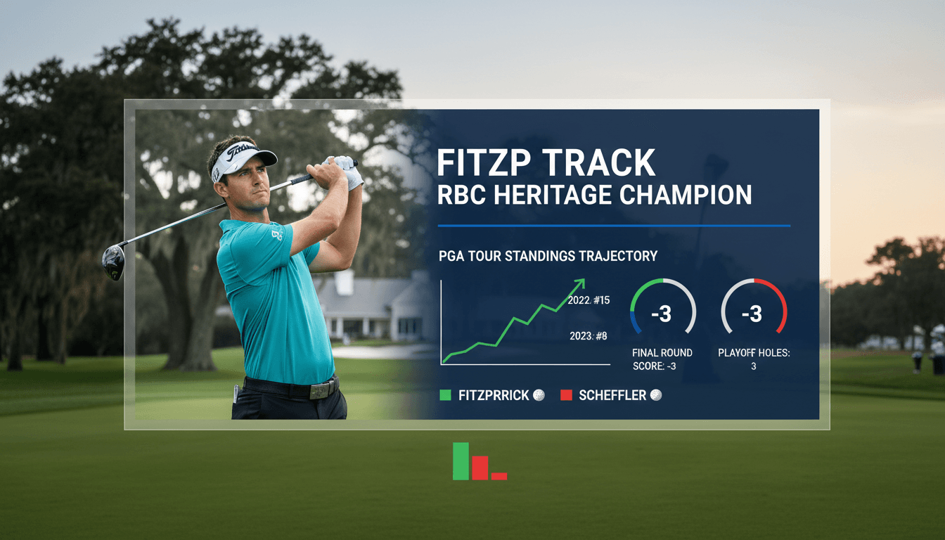 Matt Fitzpatrick wins RBC Heritage playoff against Scottie Scheffler