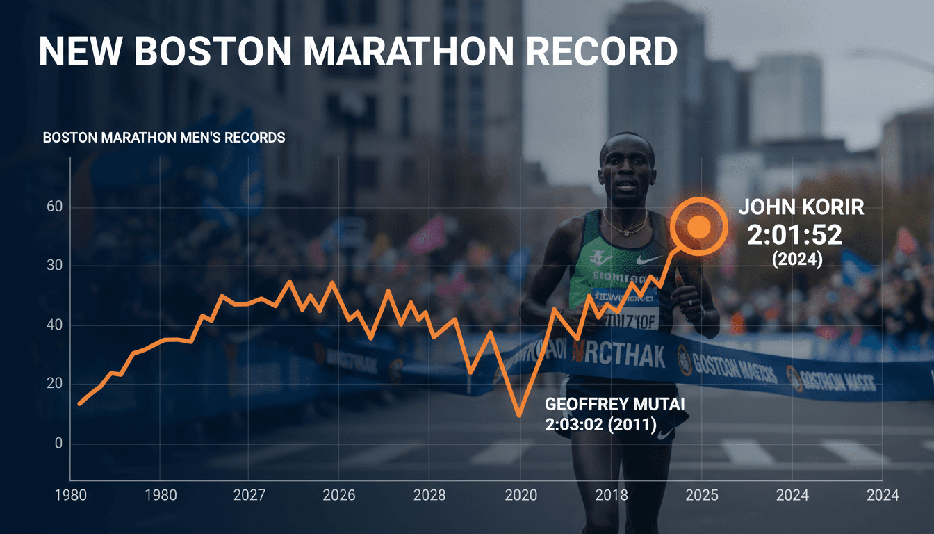 John Korir sets new Boston Marathon record with 2:01:52 finish