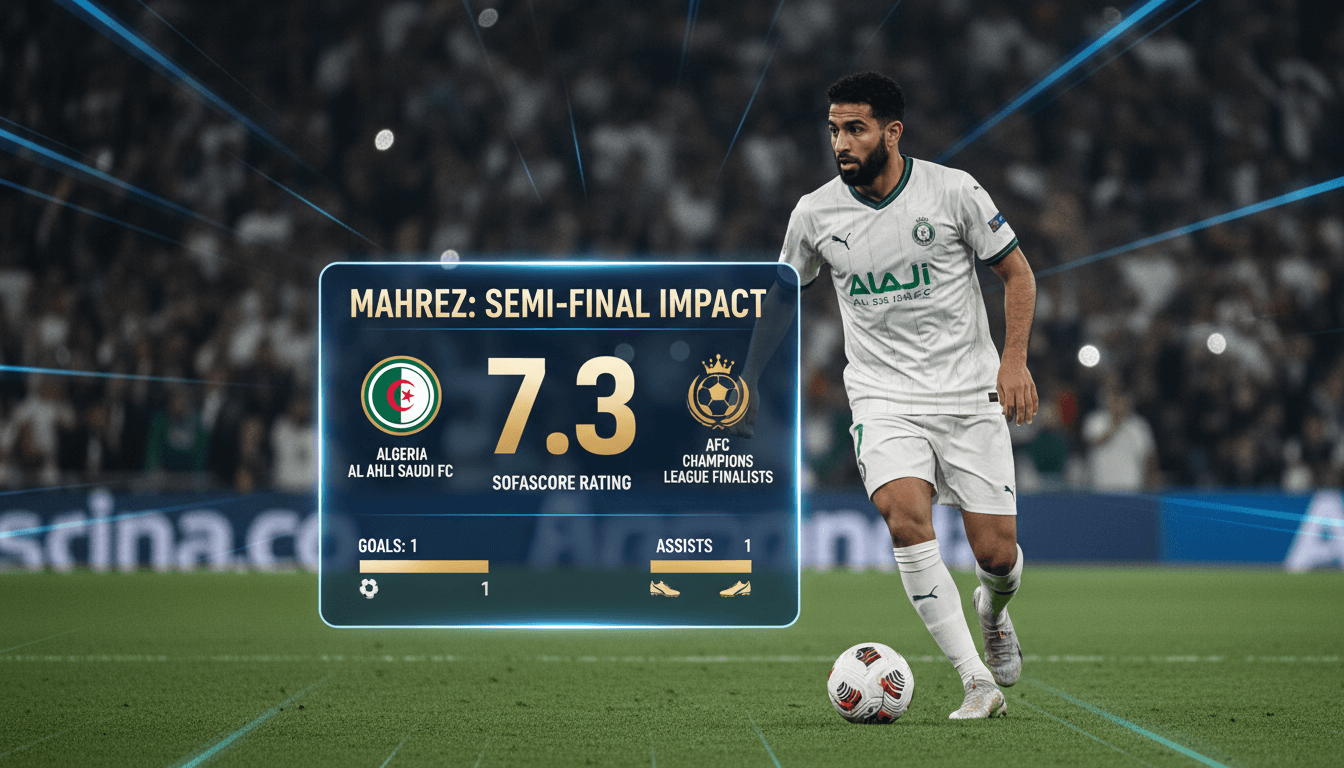 Algerian player Riyad Mahrez leads Al Ahli Saudi to AFC Champions League final