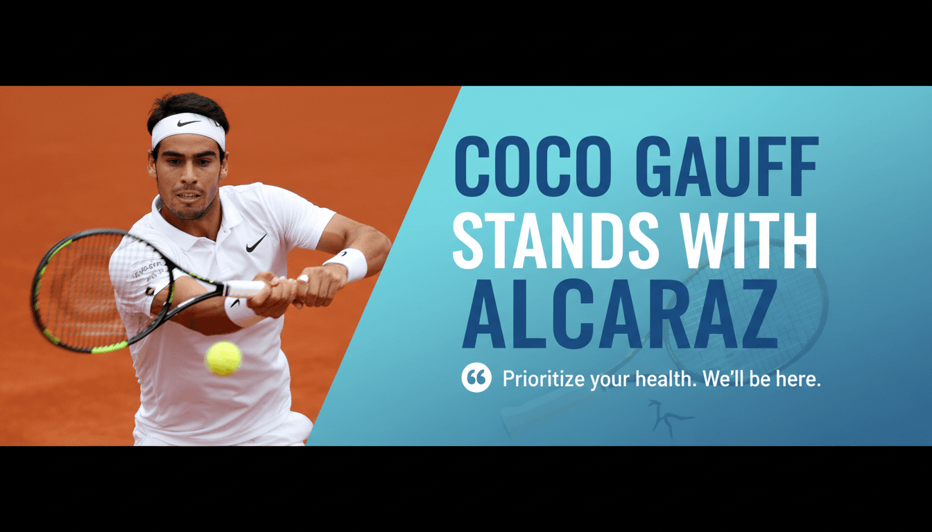 Coco Gauff Supports Carlos Alcaraz After French Open Withdrawal Due to Injury