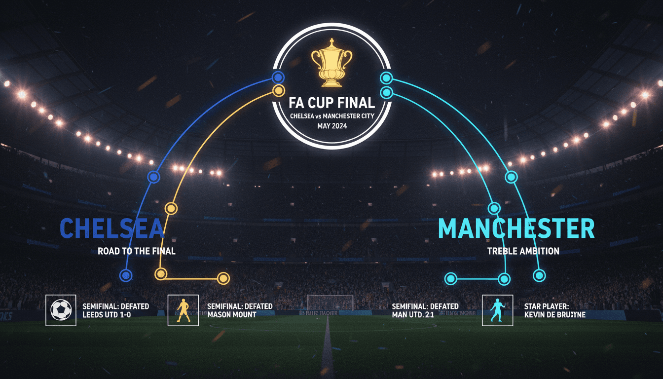 Chelsea and Manchester City to Clash in FA Cup Final