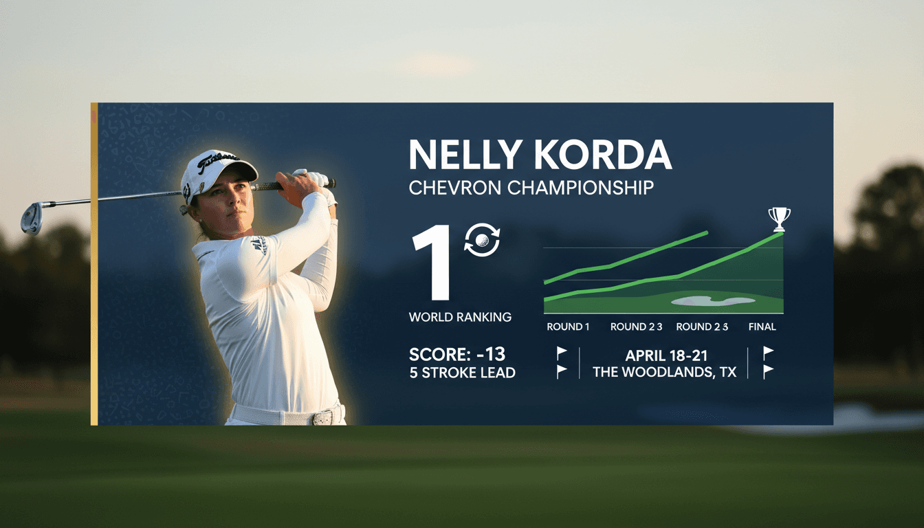 Nelly Korda wins Chevron Championship to reclaim No. 1 ranking in women's golf