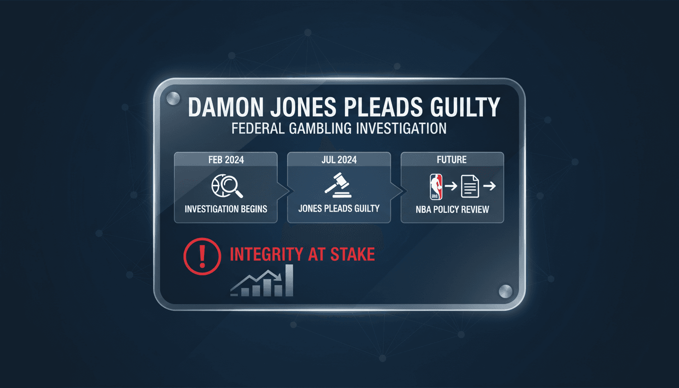 Damon Jones pleads guilty in federal gambling investigation