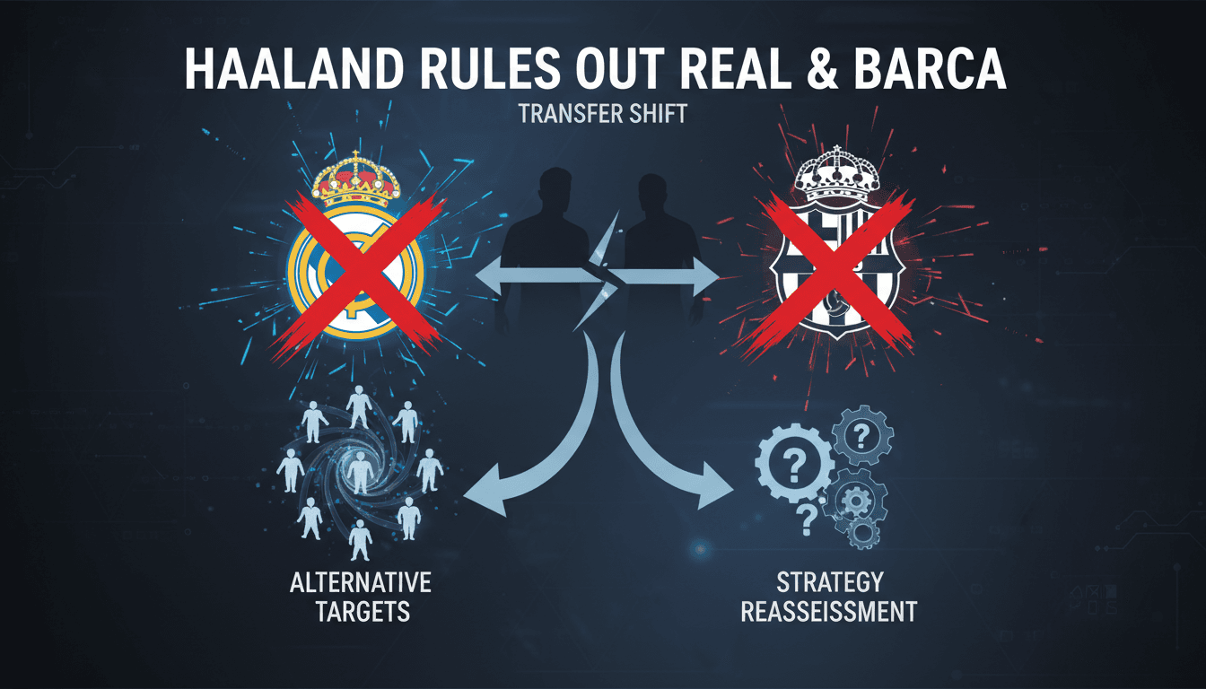 Erling Haaland rules out transfer to Real Madrid and Barcelona