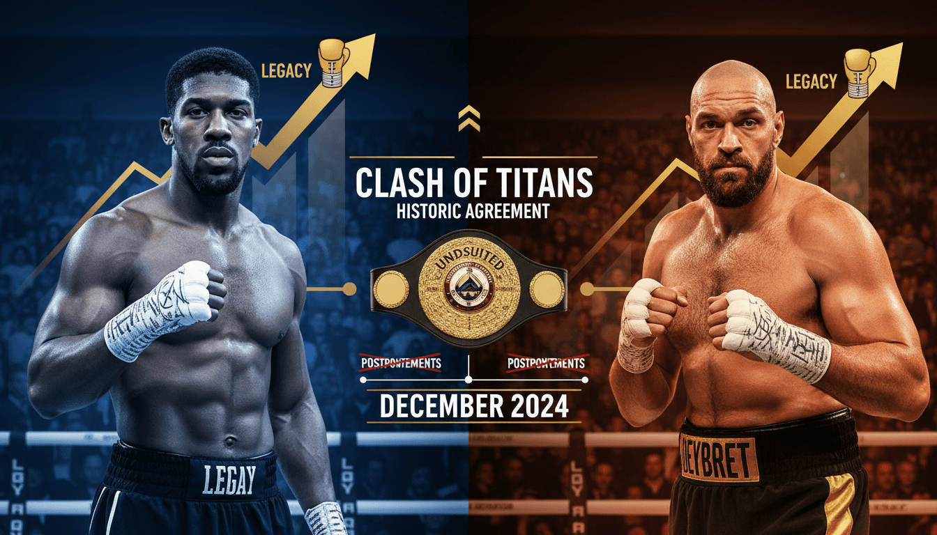 Anthony Joshua and Tyson Fury finalize agreement for heavyweight boxing match