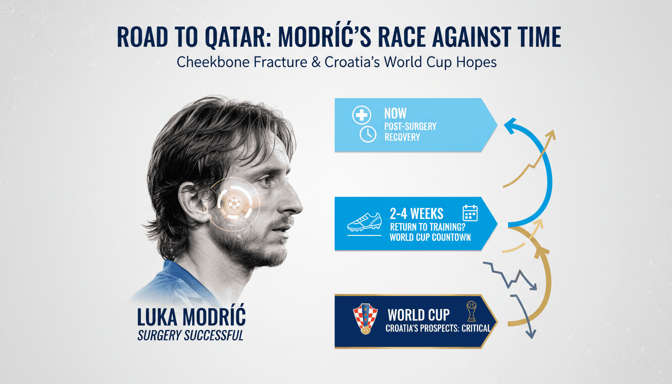 Luka Modric undergoes successful surgery for cheekbone fracture ahead of World Cup