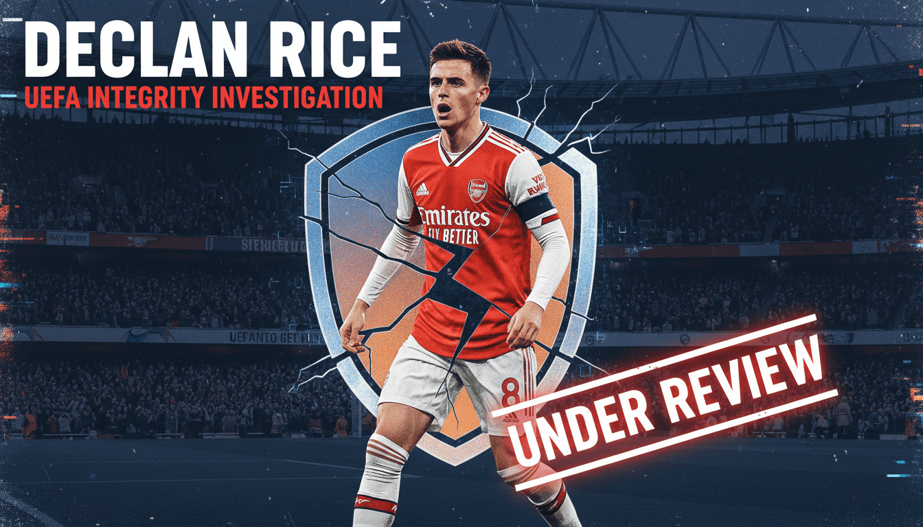 Declan Rice Under UEFA Review for Comments on Referee Integrity