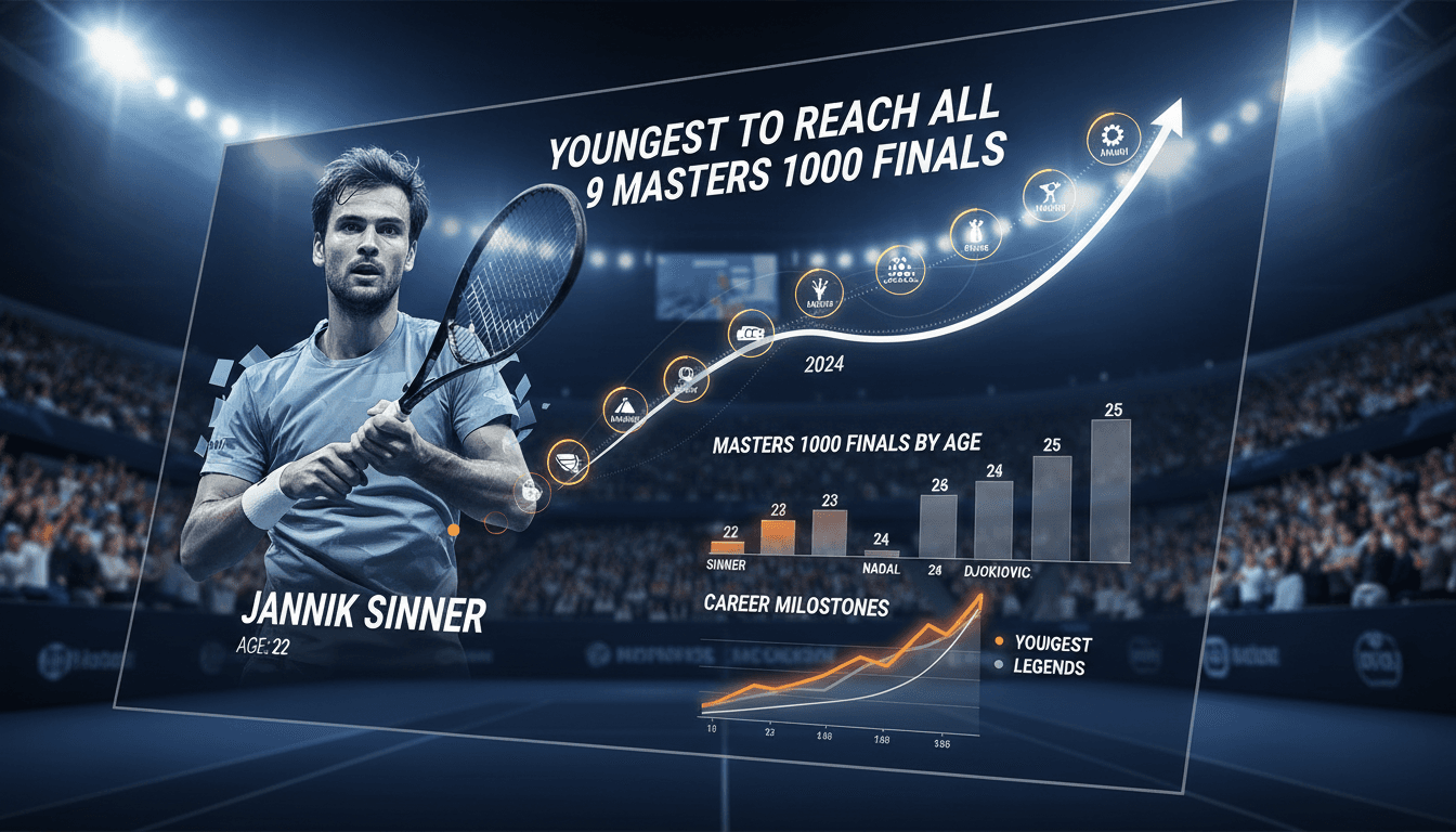 Jannik Sinner becomes youngest player to reach finals of all nine Masters 1000 tournaments