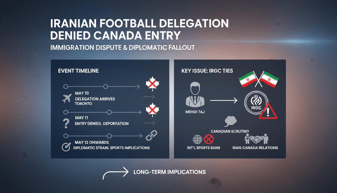 Iranian Football Federation Delegation Turns Back from Canada Amid Immigration Dispute