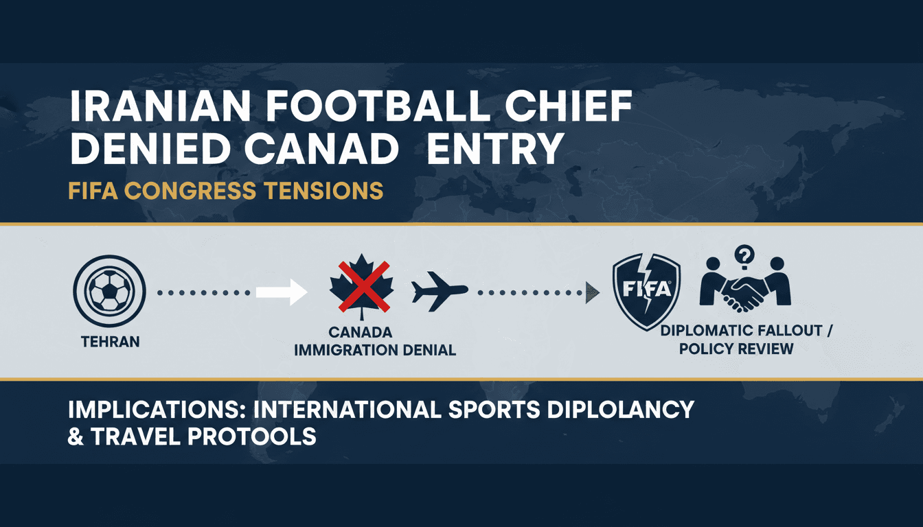 Iranian football chief denied entry to Canada amid FIFA congress tensions