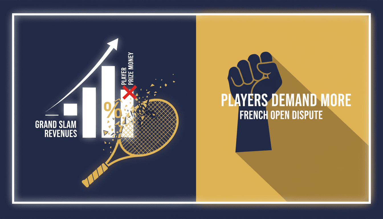 Top tennis players advocating for increased prize money at the French Open
