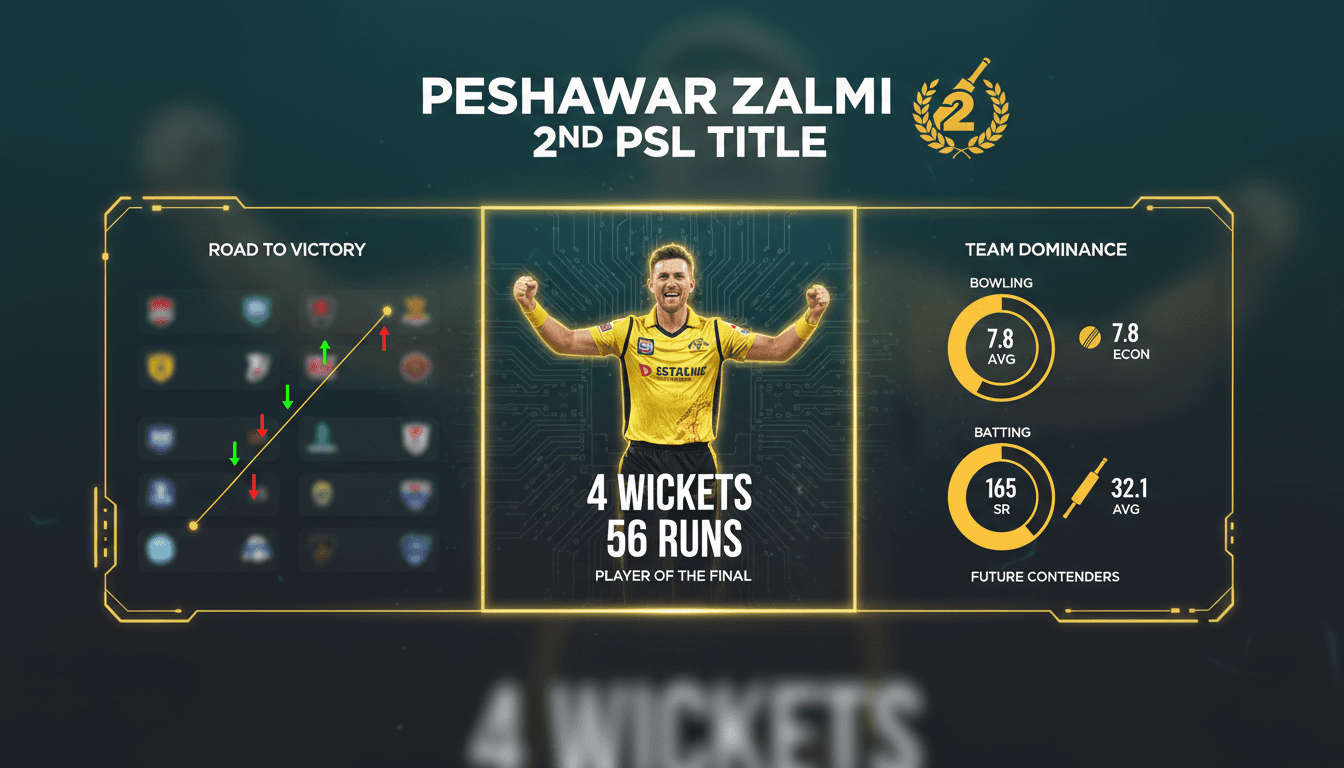Peshawar Zalmi celebrating their PSL 2026 victory