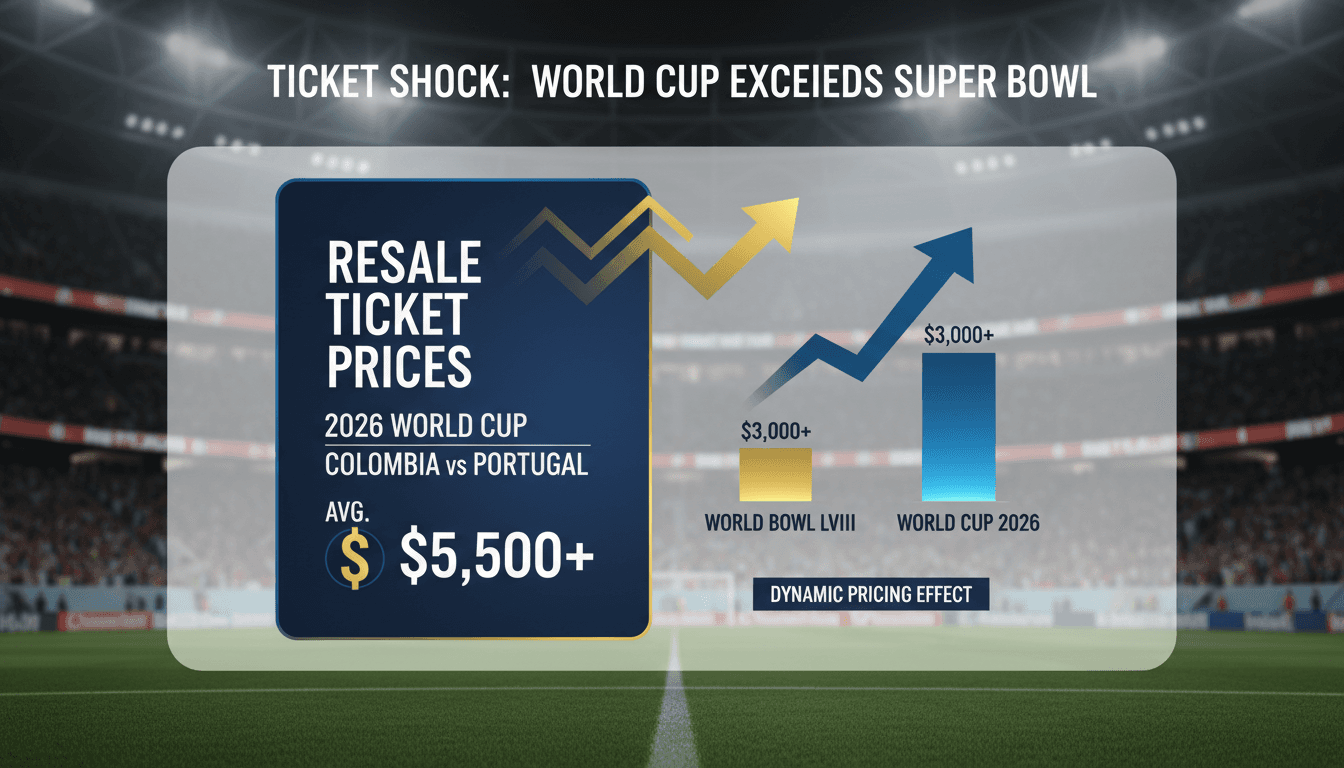 Resale prices for 2026 World Cup tickets soar beyond Super Bowl levels